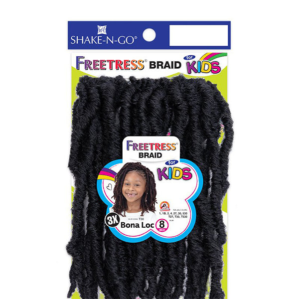 SHAKE N GO FreeTress Crochet Braids - 3X Kids Bohemian Curl 8