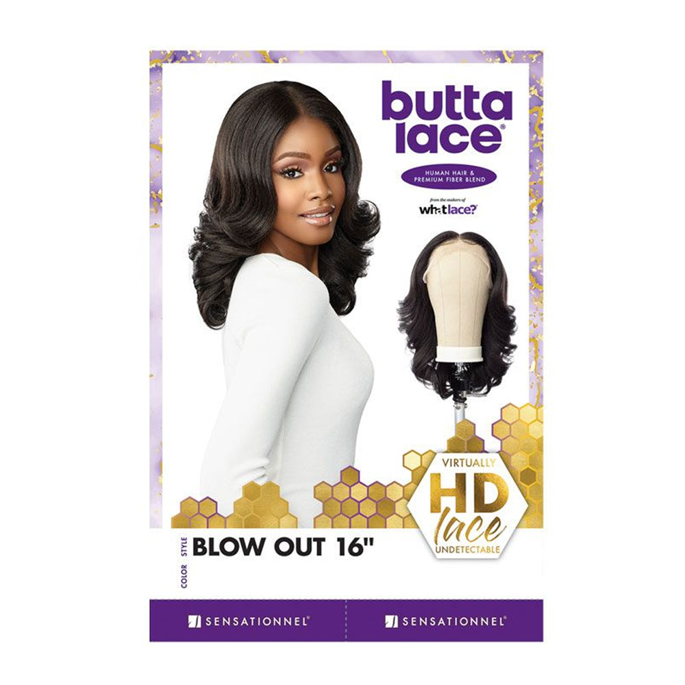 SENSATIONNEL BUTTA HD LACE FRONT WIG BLOW OUT 16 [LDHBBO16